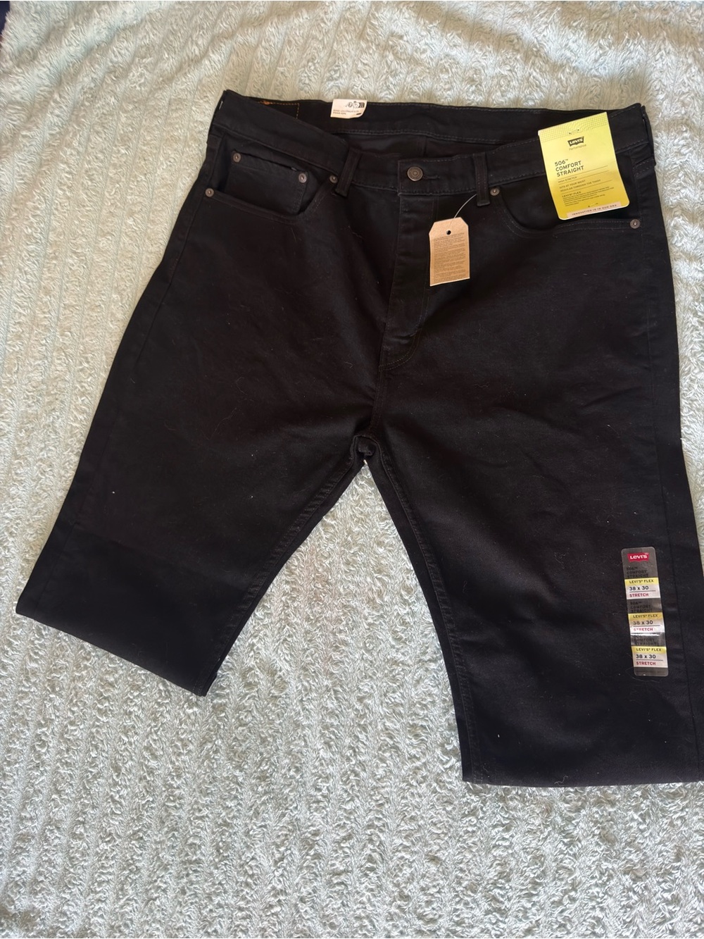 Levi's Men's Black Straight Jeans